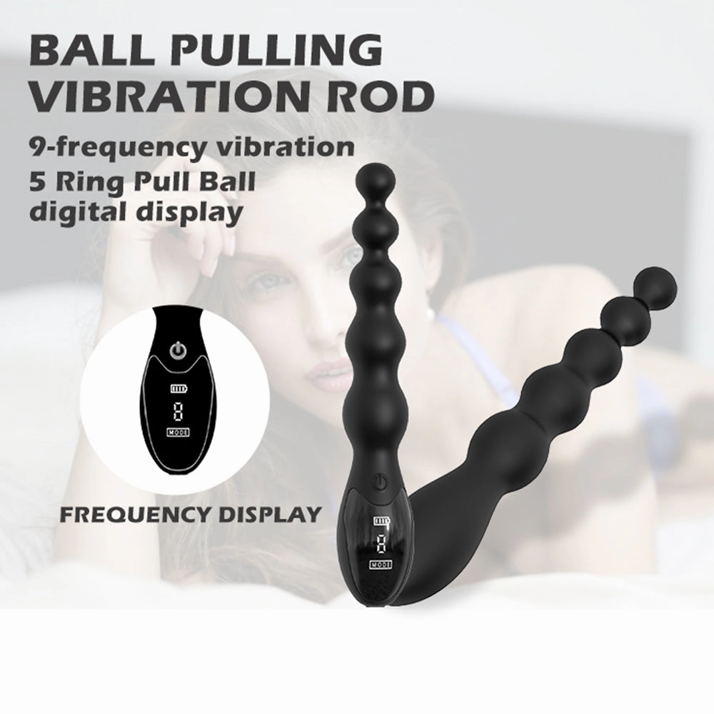 Dole-Vibrating Anal Beads Prostate Massager Remote Control Butt Plug G Spot Stimulor