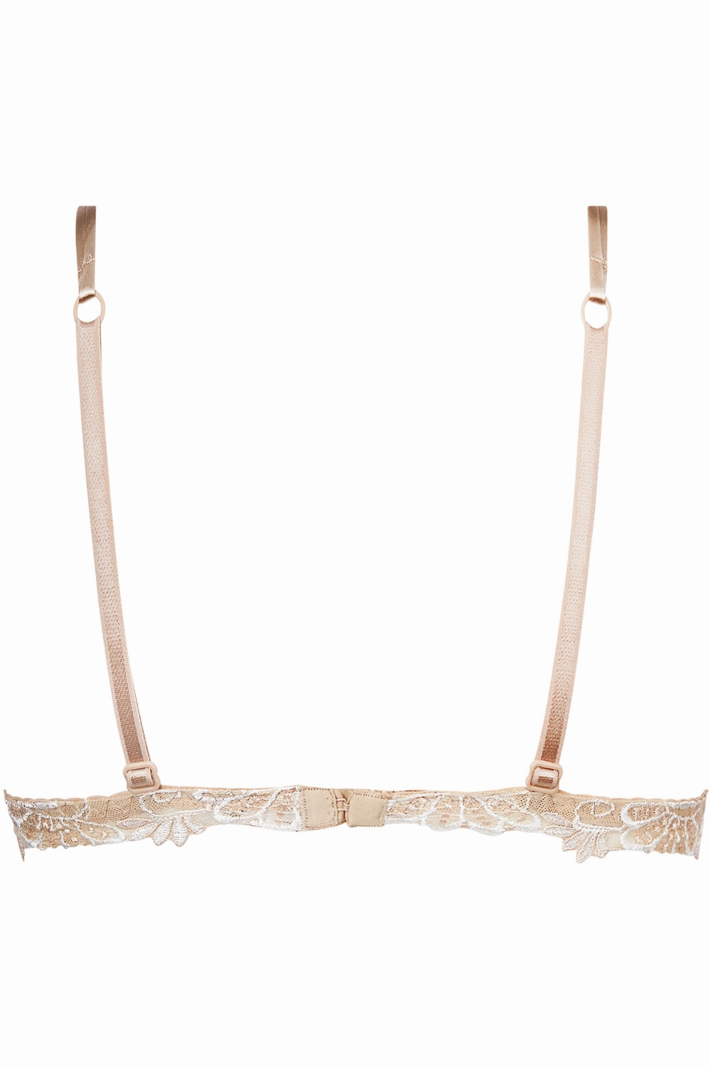Dressing Floral Wireless Triangle Bra - Ambre Nacre