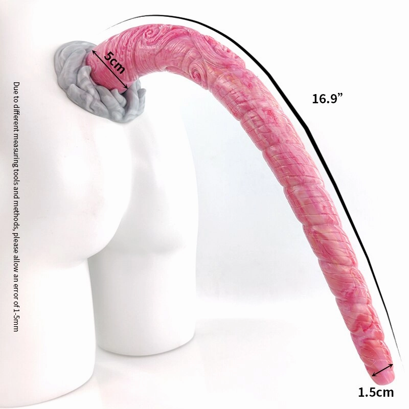 Dune Sandworm Extra-Long Silicone Anal Plug 18 Inch Tapered Design for Advanced Play