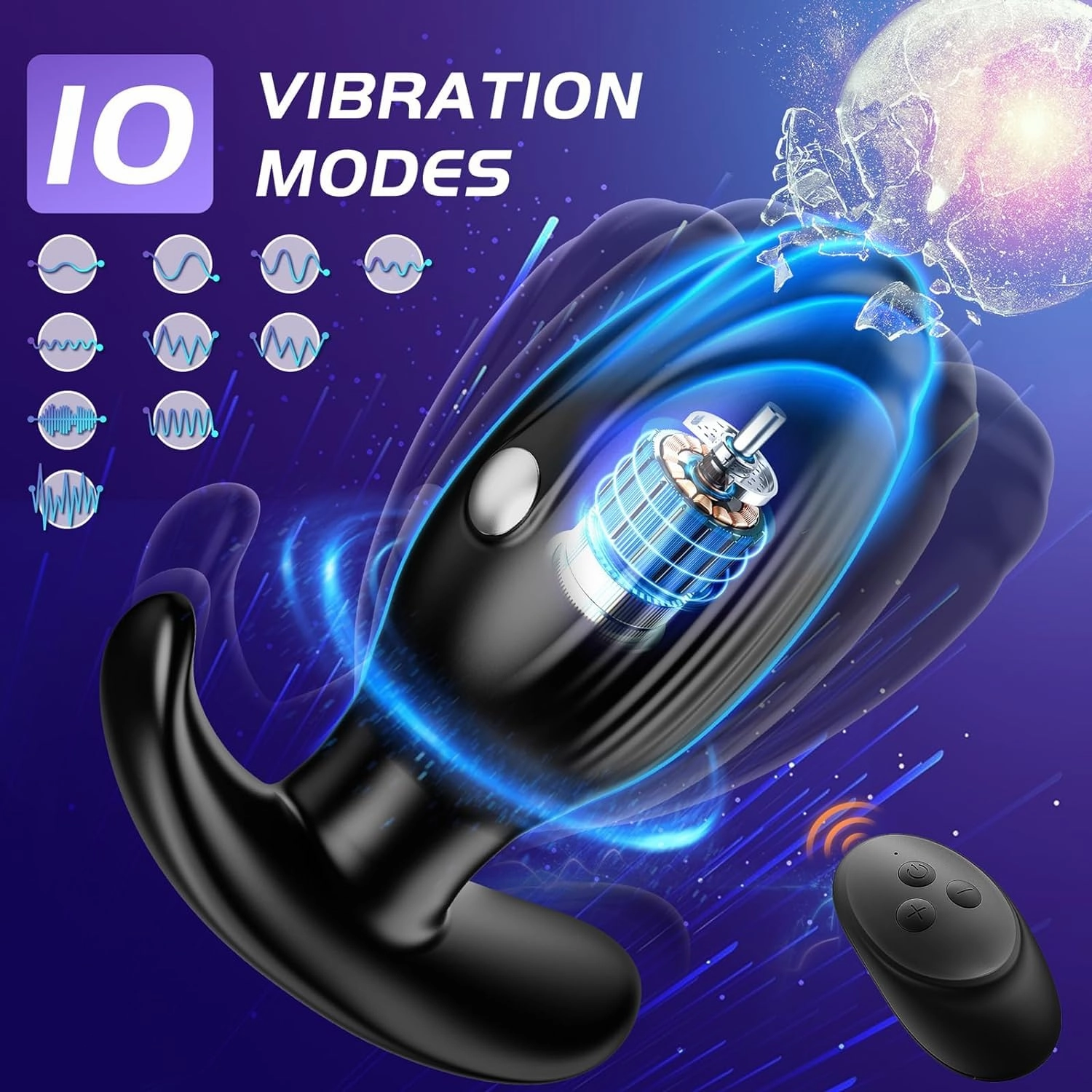 Electrical Stimulation Butt Plug with Vibration