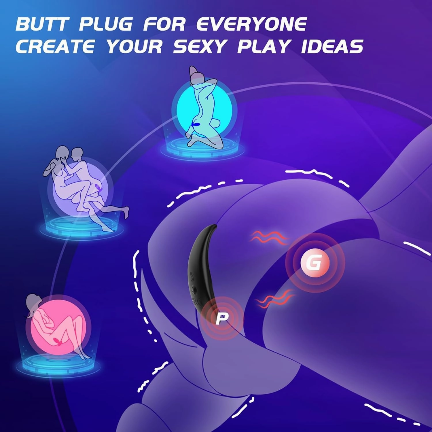Electrical Stimulation Butt Plug with Vibration
