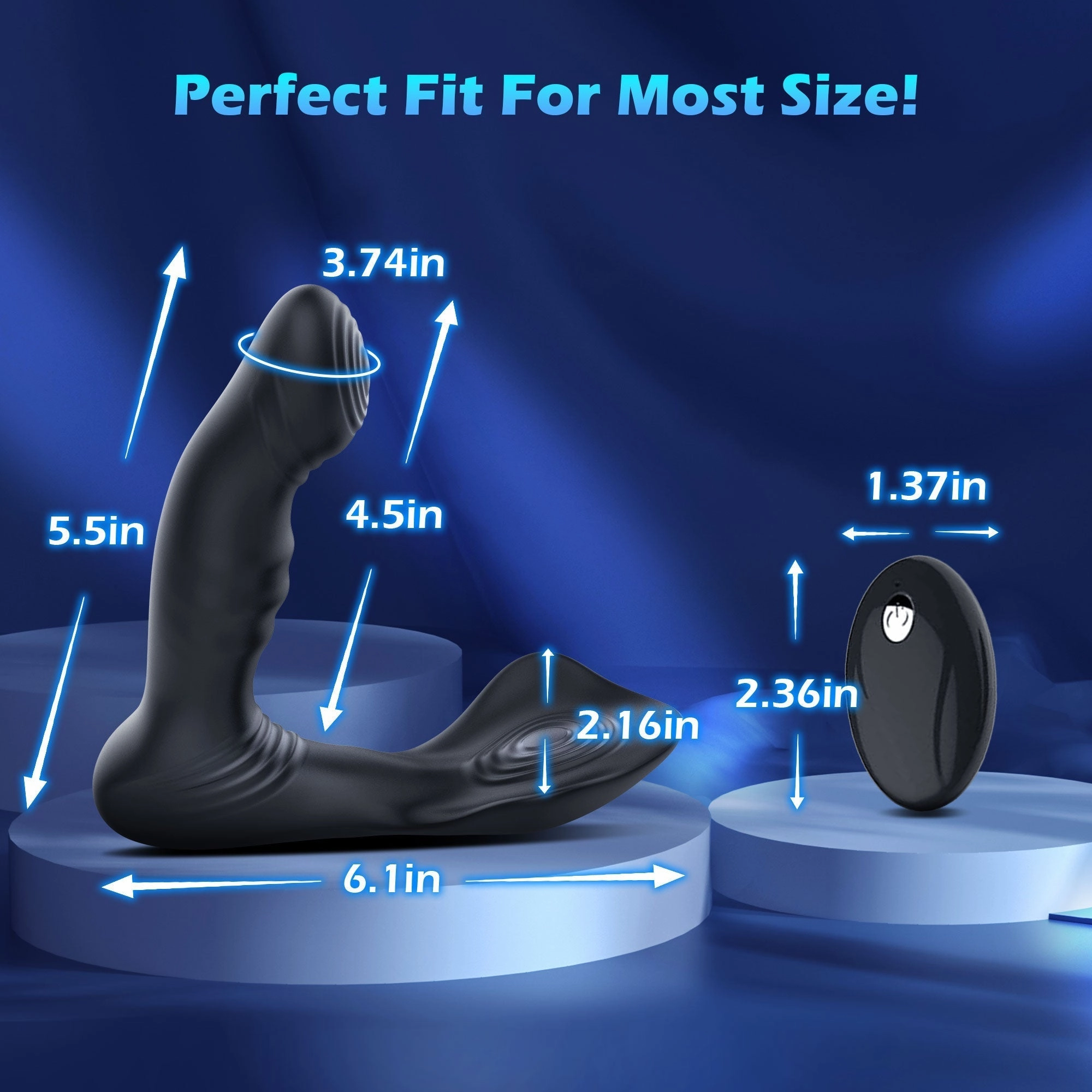 Elizabeth - Thrusting Prostate Massager with Vibrating & Wiggle Patterns
