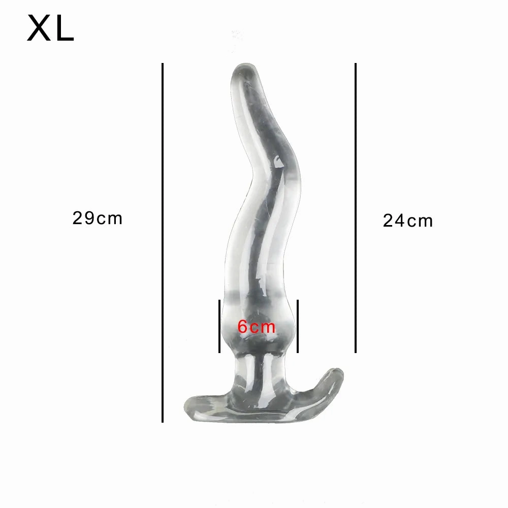 Extreme Big Dildo Vagina Anal Plug Dilator - Sensual Textured TPE