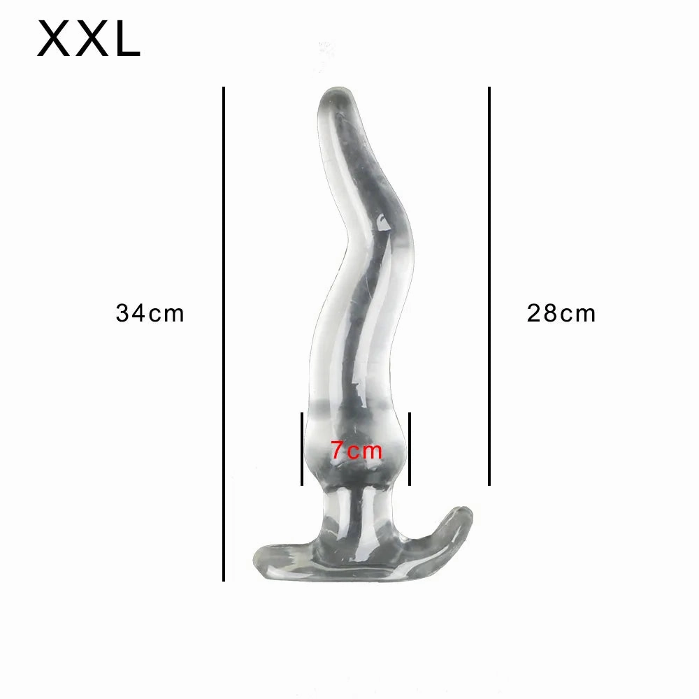 Extreme Big Dildo Vagina Anal Plug Dilator - Sensual Textured TPE