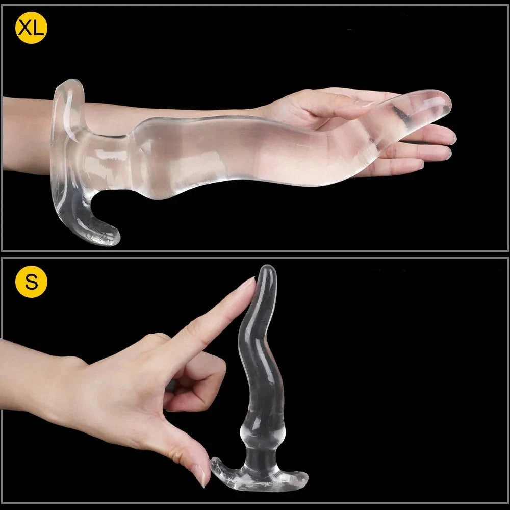 Extreme Big Dildo Vagina Anal Plug Dilator - Sensual Textured TPE