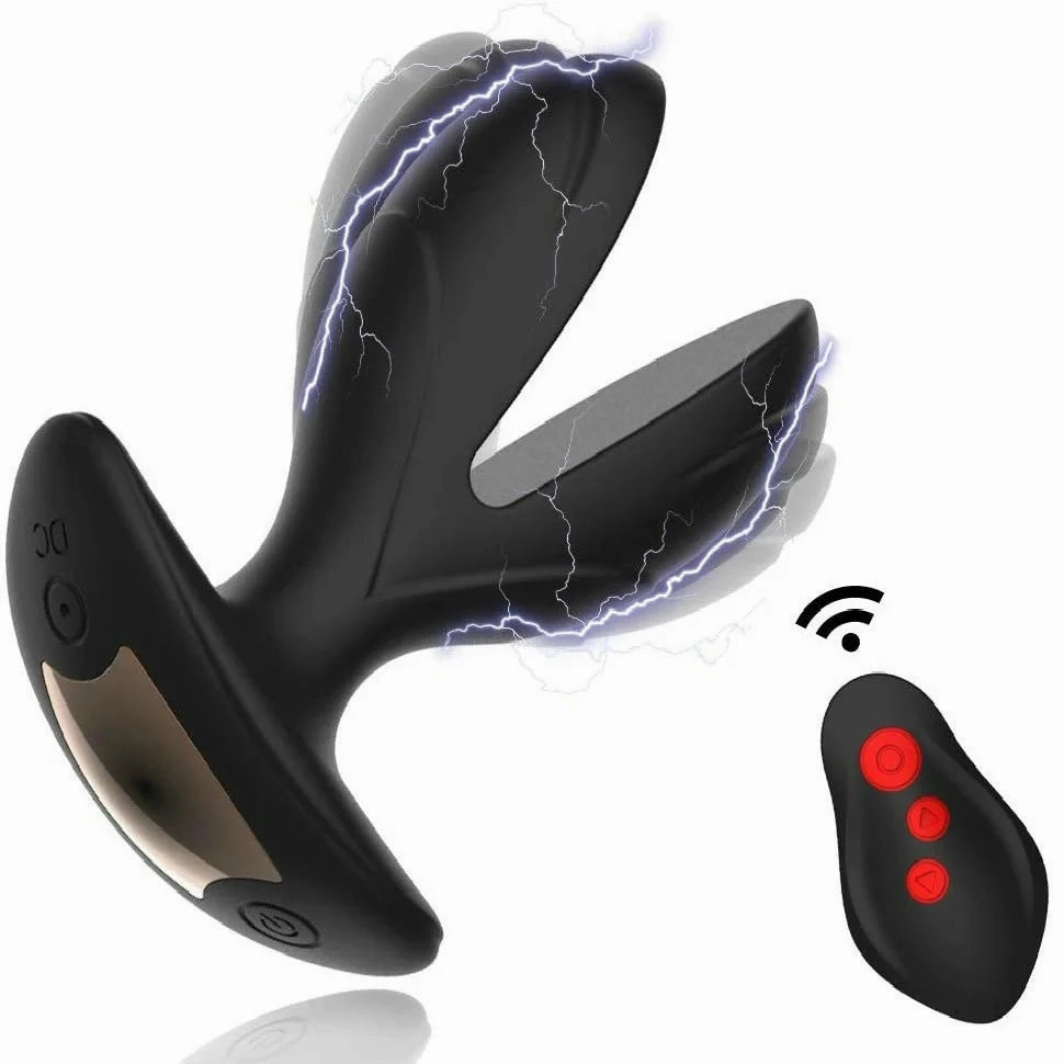 Extreme Vibrating Butt Plug with Electric Shock Modes Anal Plugs Prostate Stimulators
