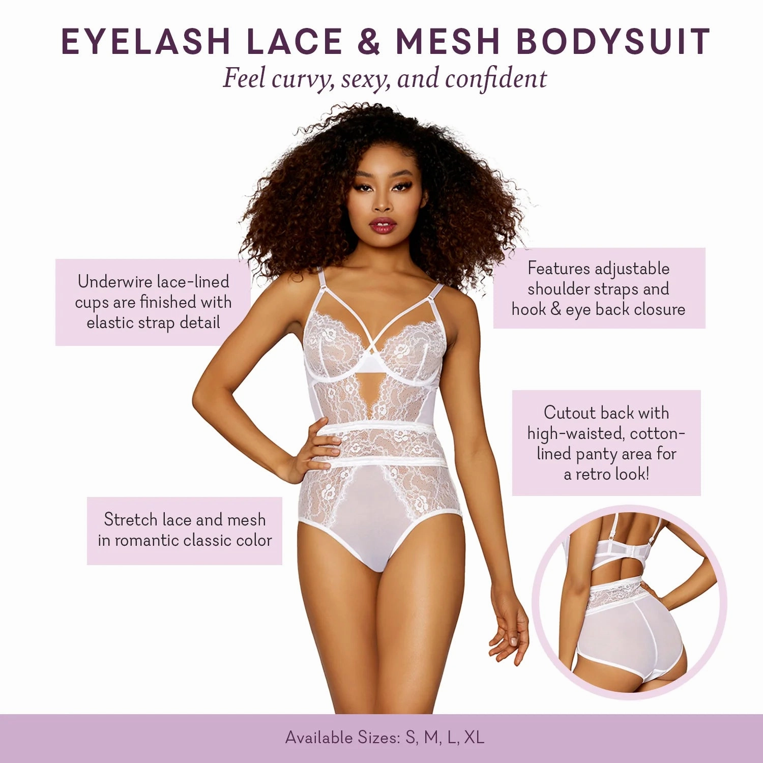 Eyelash Lace & Mesh Bodysuit - LIMITED!
