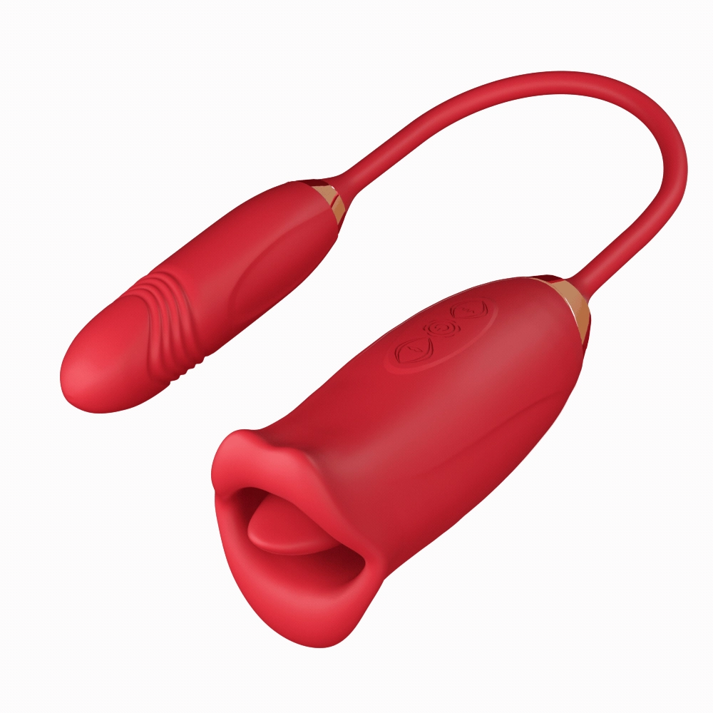 Fellare-Mouth Biting Vibrator 10 Biting & 5 Vibrating Modes for Nipple Clit Stimulation
