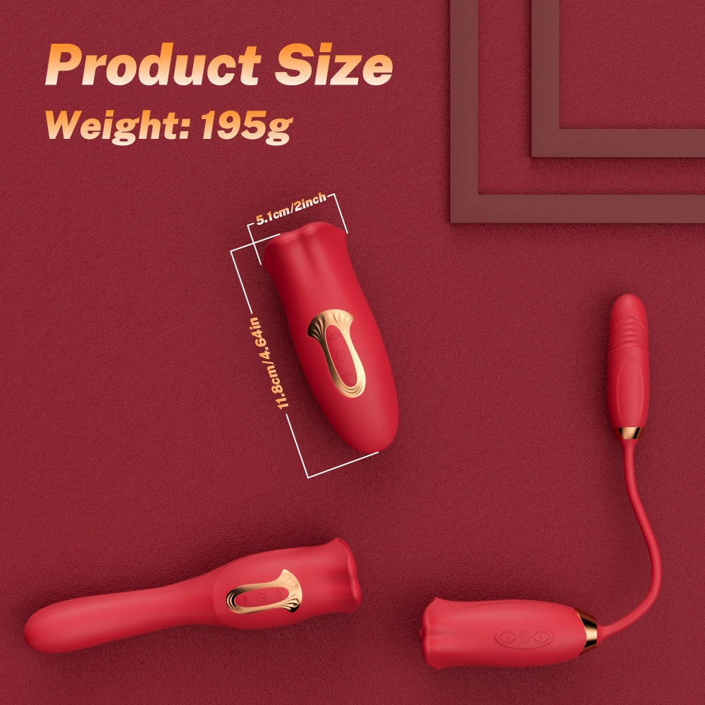 Fellare-Mouth Biting Vibrator 10 Biting & 5 Vibrating Modes for Nipple Clit Stimulation