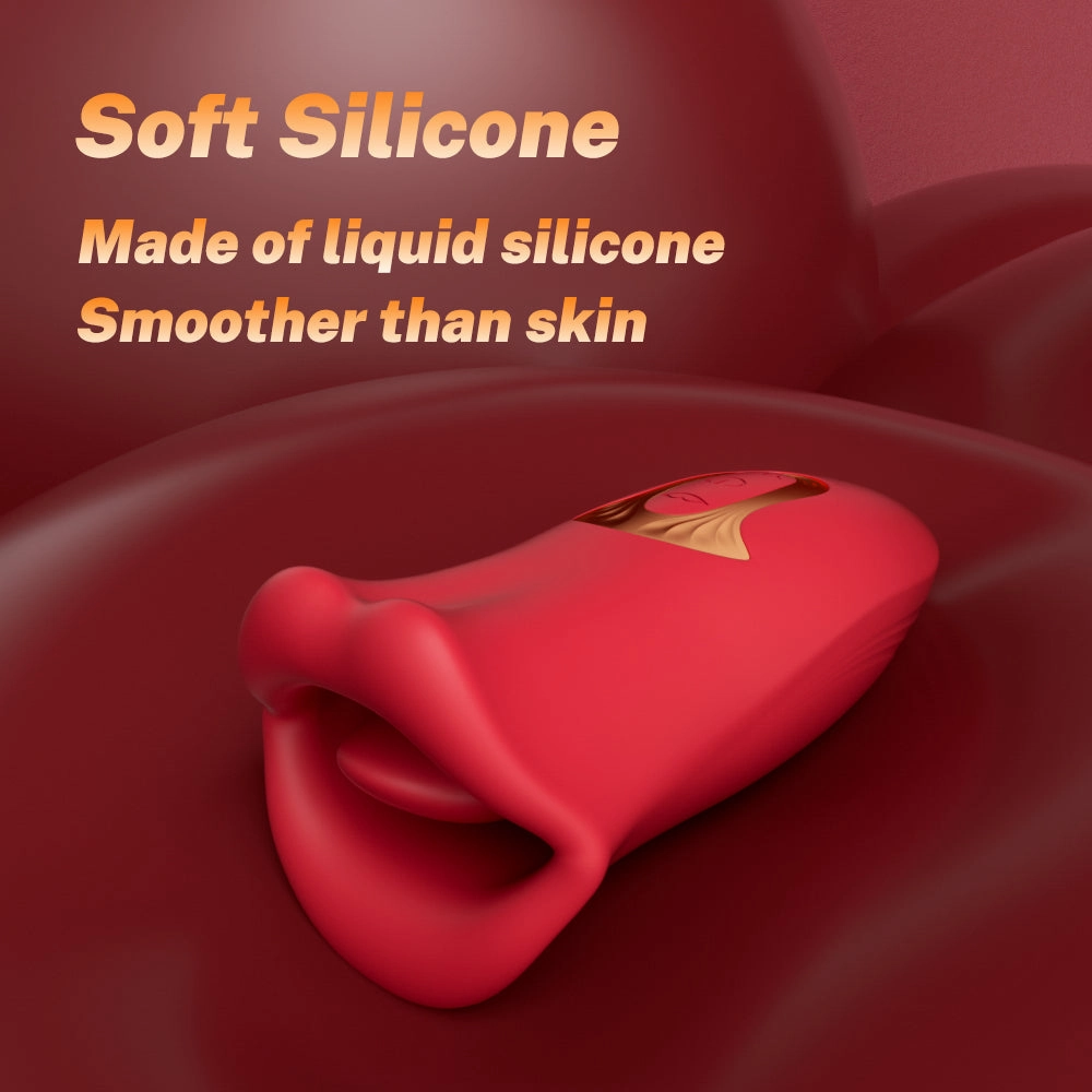 Fellare-Mouth Biting Vibrator 10 Biting & 5 Vibrating Modes for Nipple Clit Stimulation
