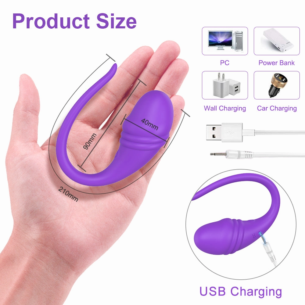 Female APP Remote Control Vibrating Egg Wireless Bluetooth Vibrator Dildo G Spot Massager