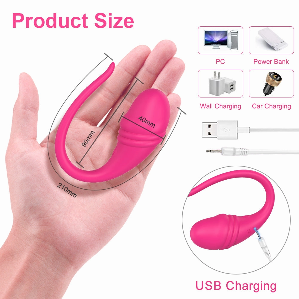 Female APP Remote Control Vibrating Egg Wireless Bluetooth Vibrator Dildo G Spot Massager