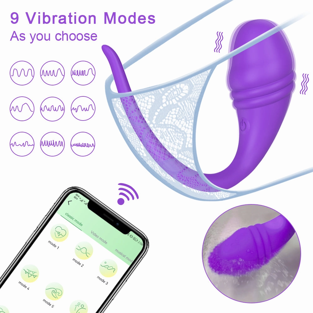 Female APP Remote Control Vibrating Egg Wireless Bluetooth Vibrator Dildo G Spot Massager