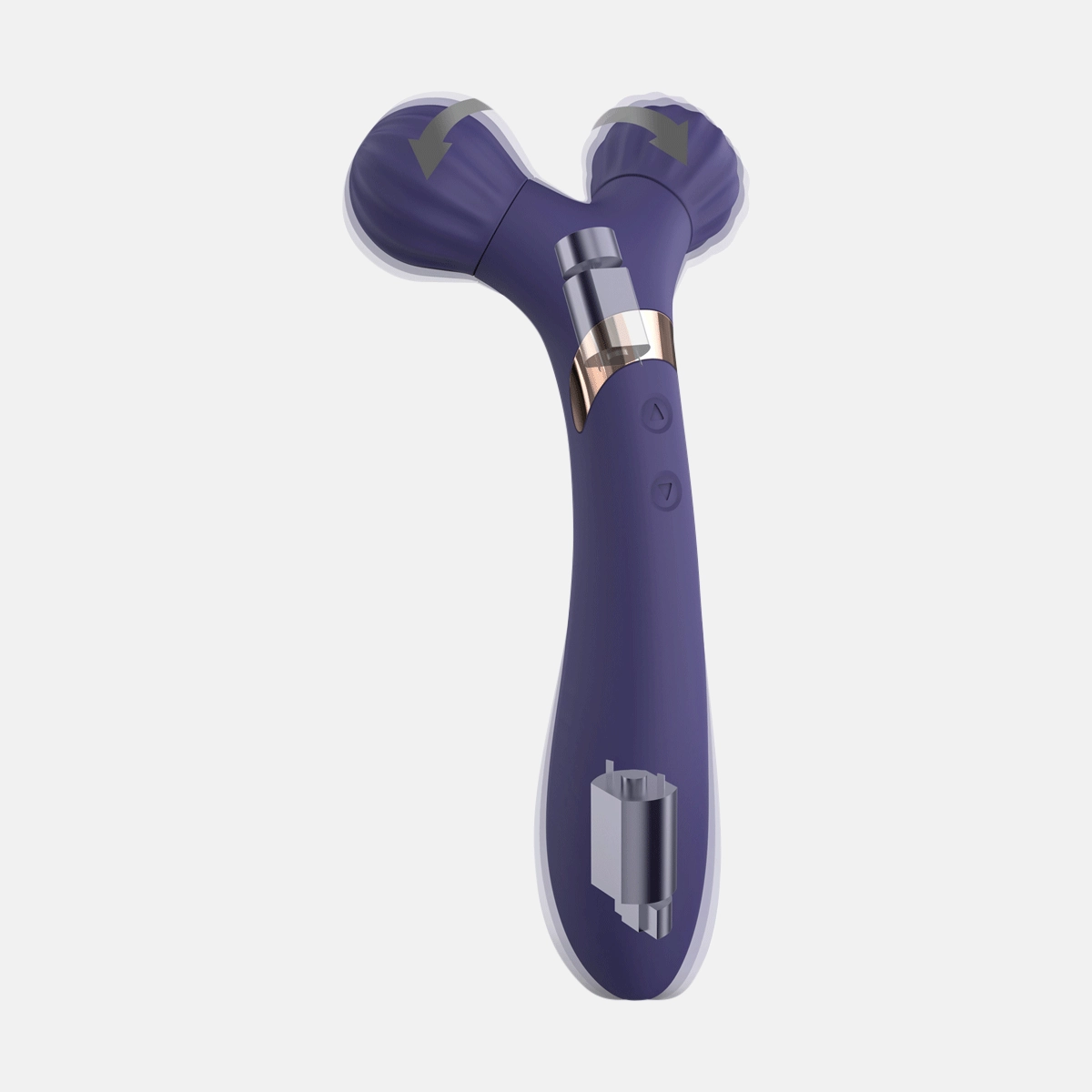 Fireball Dual Wand Vibrator - Midnight Indigo