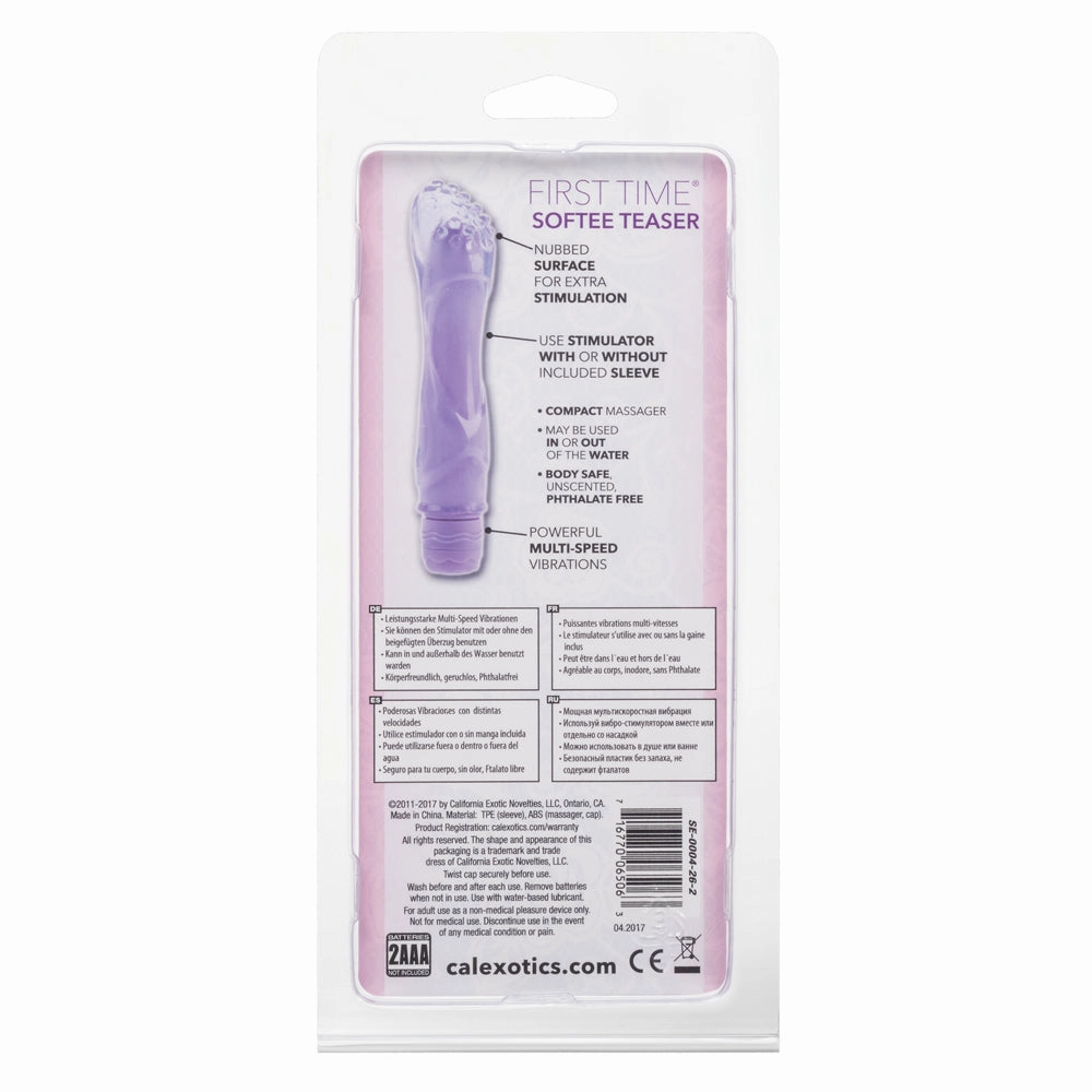 First Time Softee Teaser Vibrator With G-Spot Sleeve