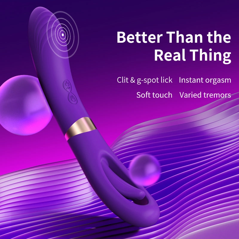 Flapping G spot Vibrator with Clit & Vibration
