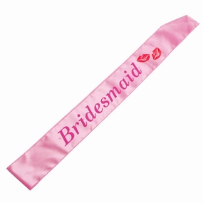 FLASHING BRIDESMAID SASH PINK