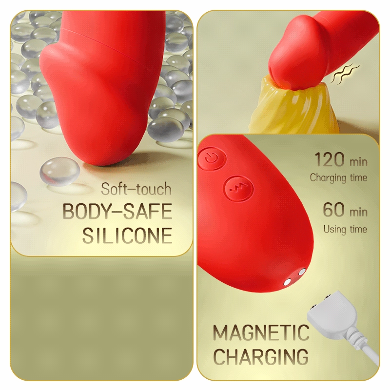 G-Pro2 - Flapping Vibrator with Gspot Vibration & Clitoral Tapping