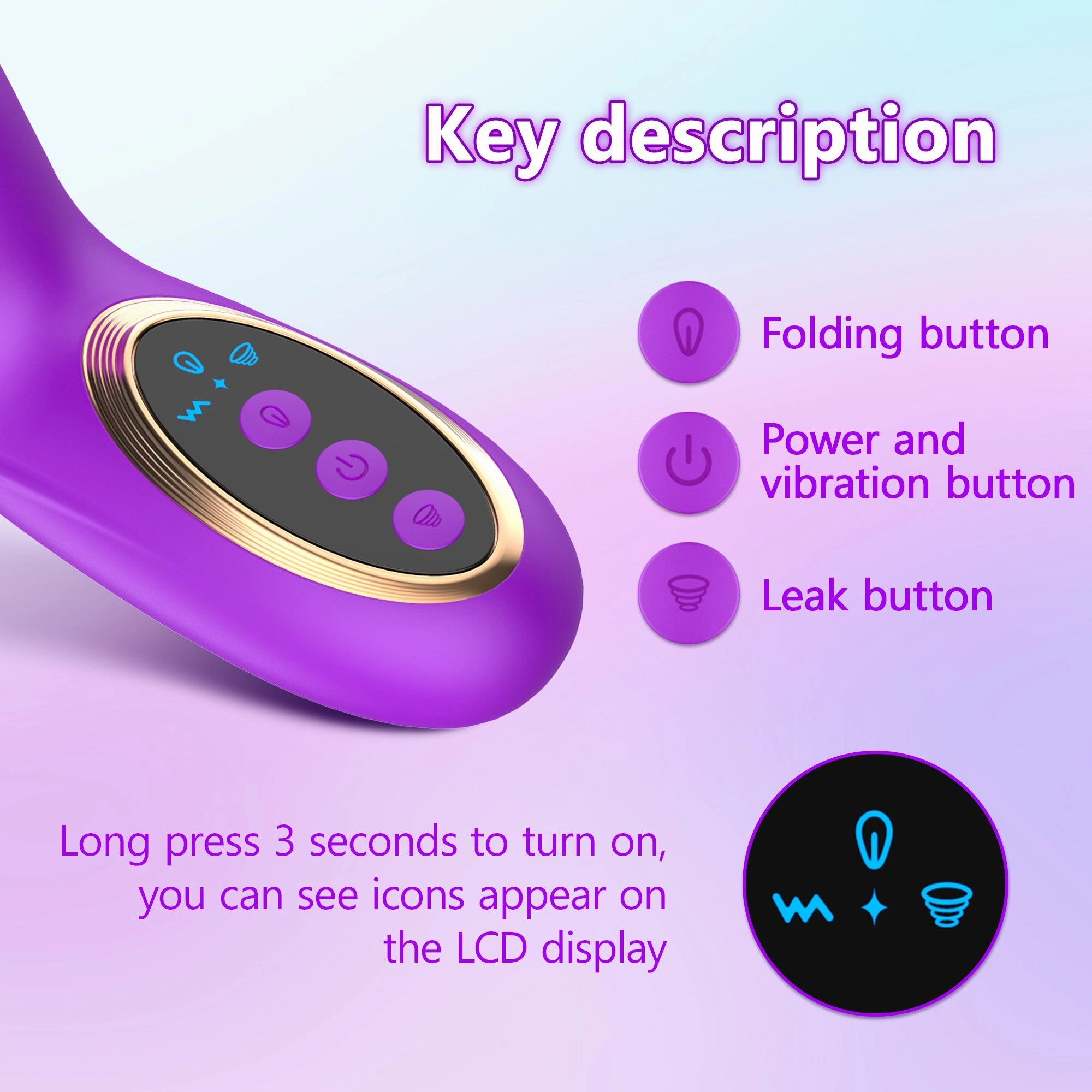 G Spot Vibrator with 10 Vibrating,10 Impactting& 10 Licking Modes