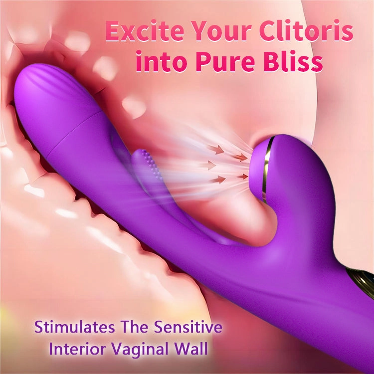 G Spot Vibrator with 10 Vibrating,10 Impactting& 10 Licking Modes