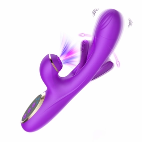 G Spot Vibrator with 10 Vibrating,10 Impactting& 10 Licking Modes