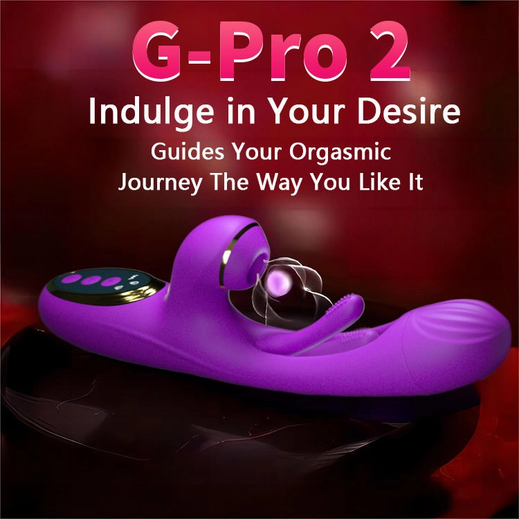 G Spot Vibrator with 10 Vibrating,10 Impactting& 10 Licking Modes