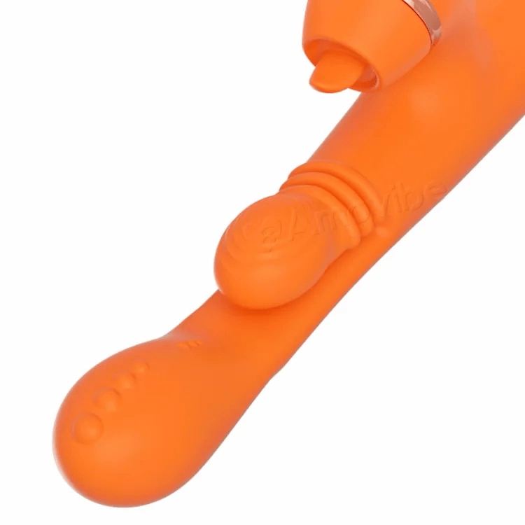 G Spot Vibrator with Circular Motion Massaging, Vibration & 3 Sleeves for Clit Tap, Tickling & Licking