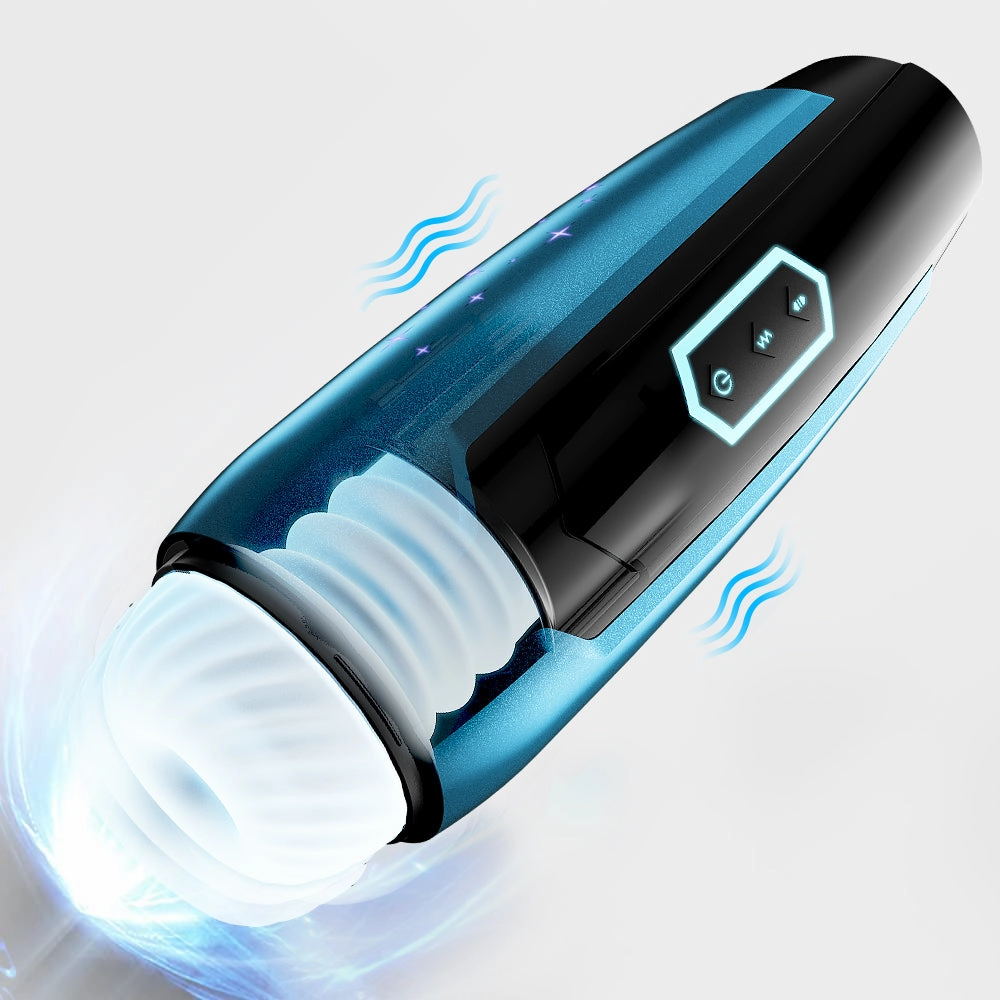 Galaxy Deep Throat Telescopic 3D Realistic Vagina Vibrating Male Masturbator