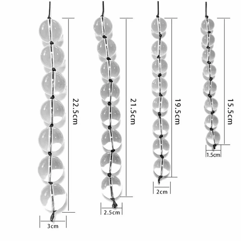 Glass Anal Beads Vaginal Balls Anal Plug Chain Bead