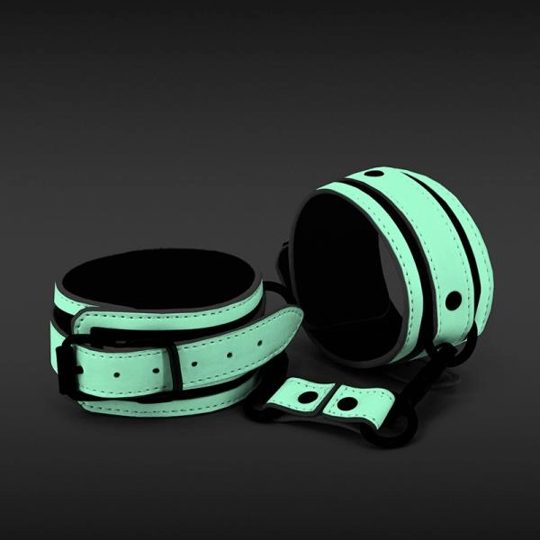 GLO Bondage Glow-In-The-Dark Ankle Cuffs