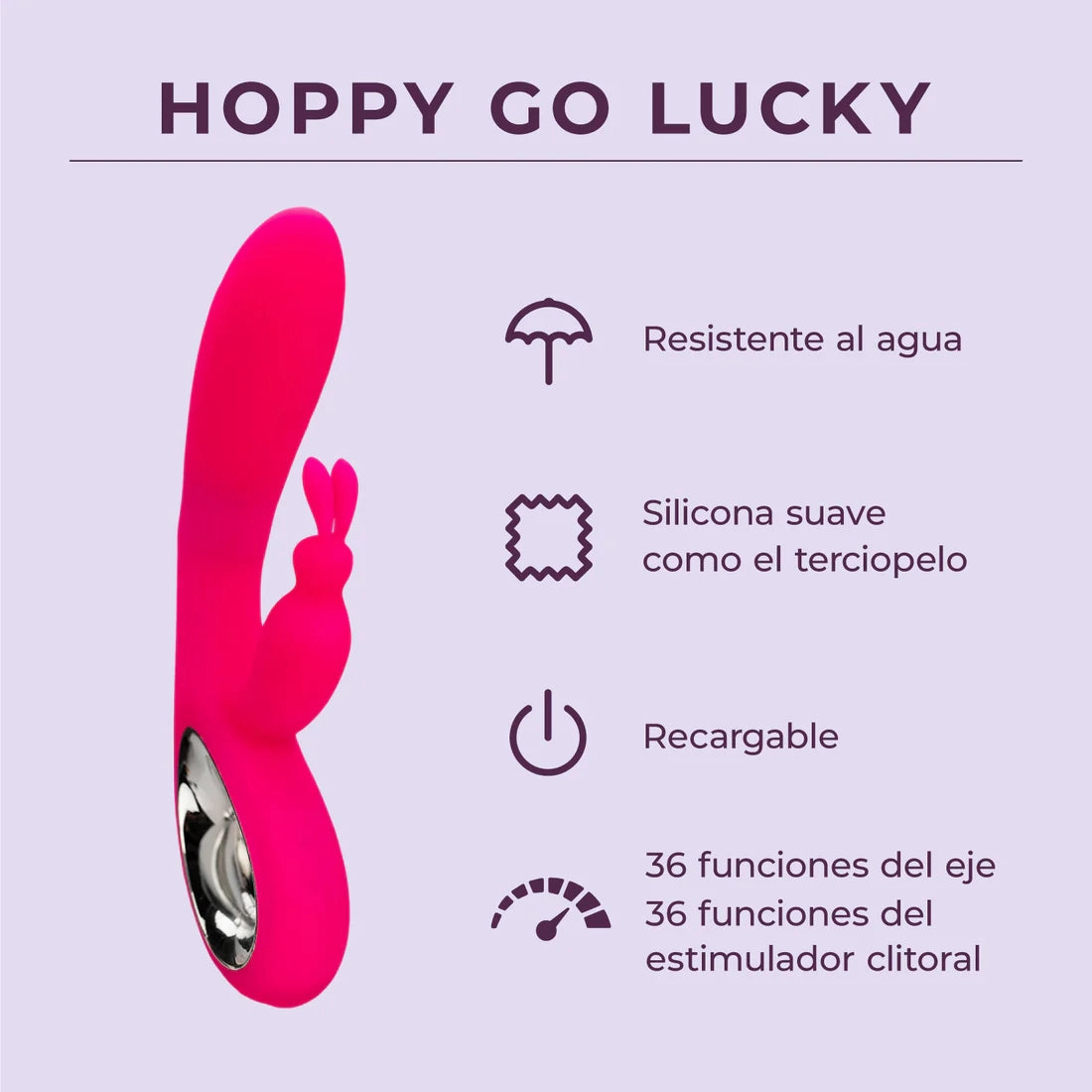 Hoppy Go Lucky - Rabbit Vibrator - 12 LEFT! - IN STOCK - Pure Romance