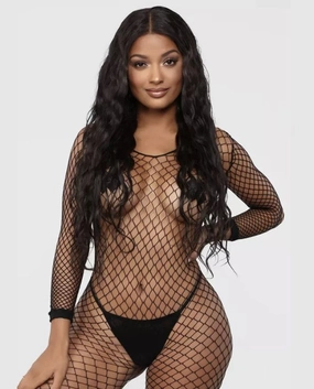 Jordyn Crotchless Full Body Fishnet Stocking