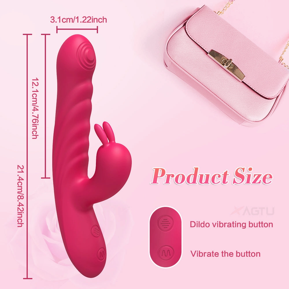 Kaia - Telescopic G Spot Rabbit Vibrator for Women Nipple Clit Stimulator