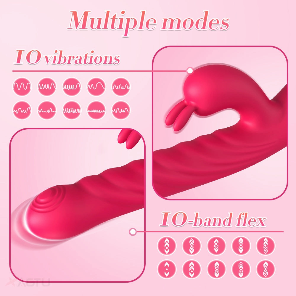 Kaia - Telescopic G Spot Rabbit Vibrator for Women Nipple Clit Stimulator