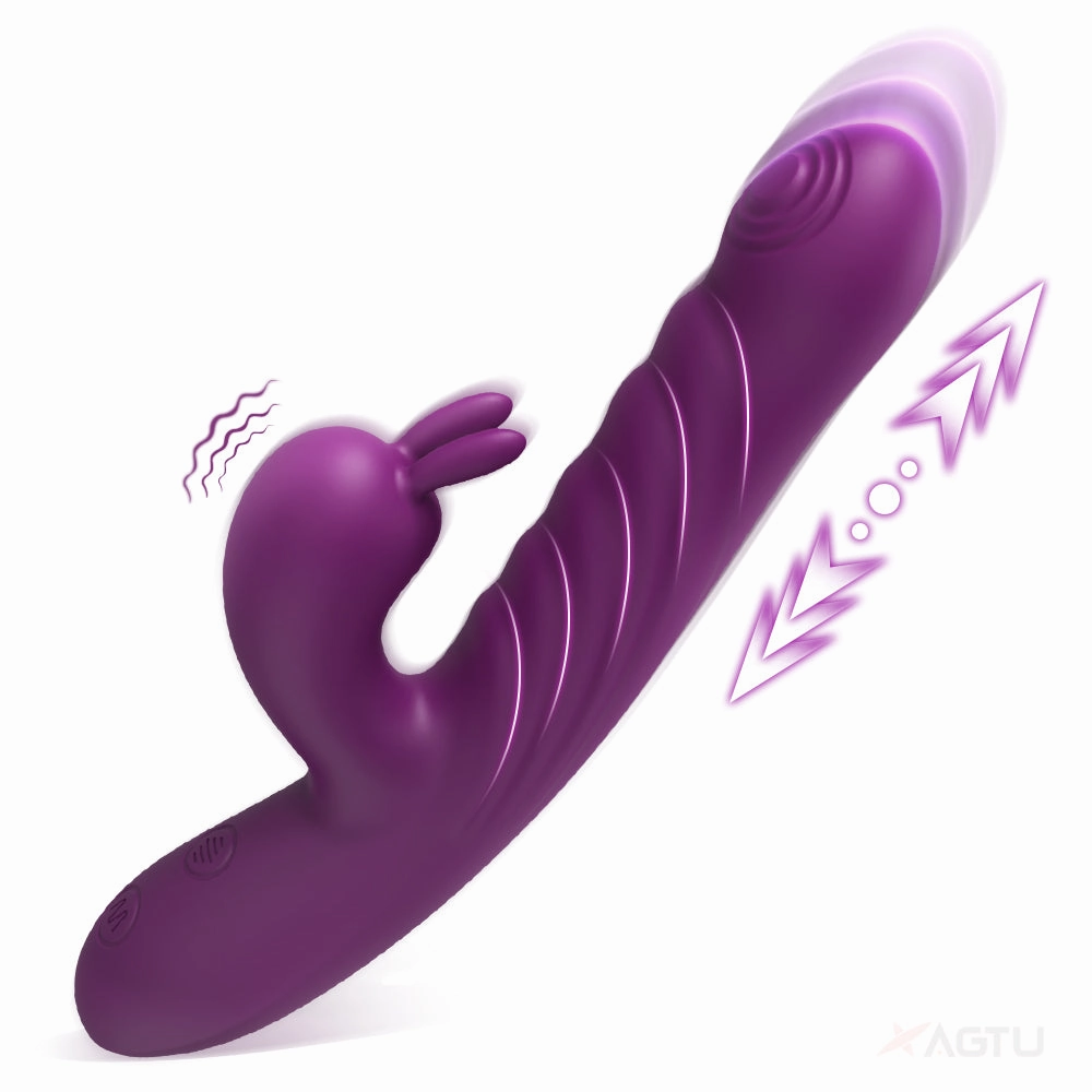 Kaia - Telescopic G Spot Rabbit Vibrator for Women Nipple Clit Stimulator