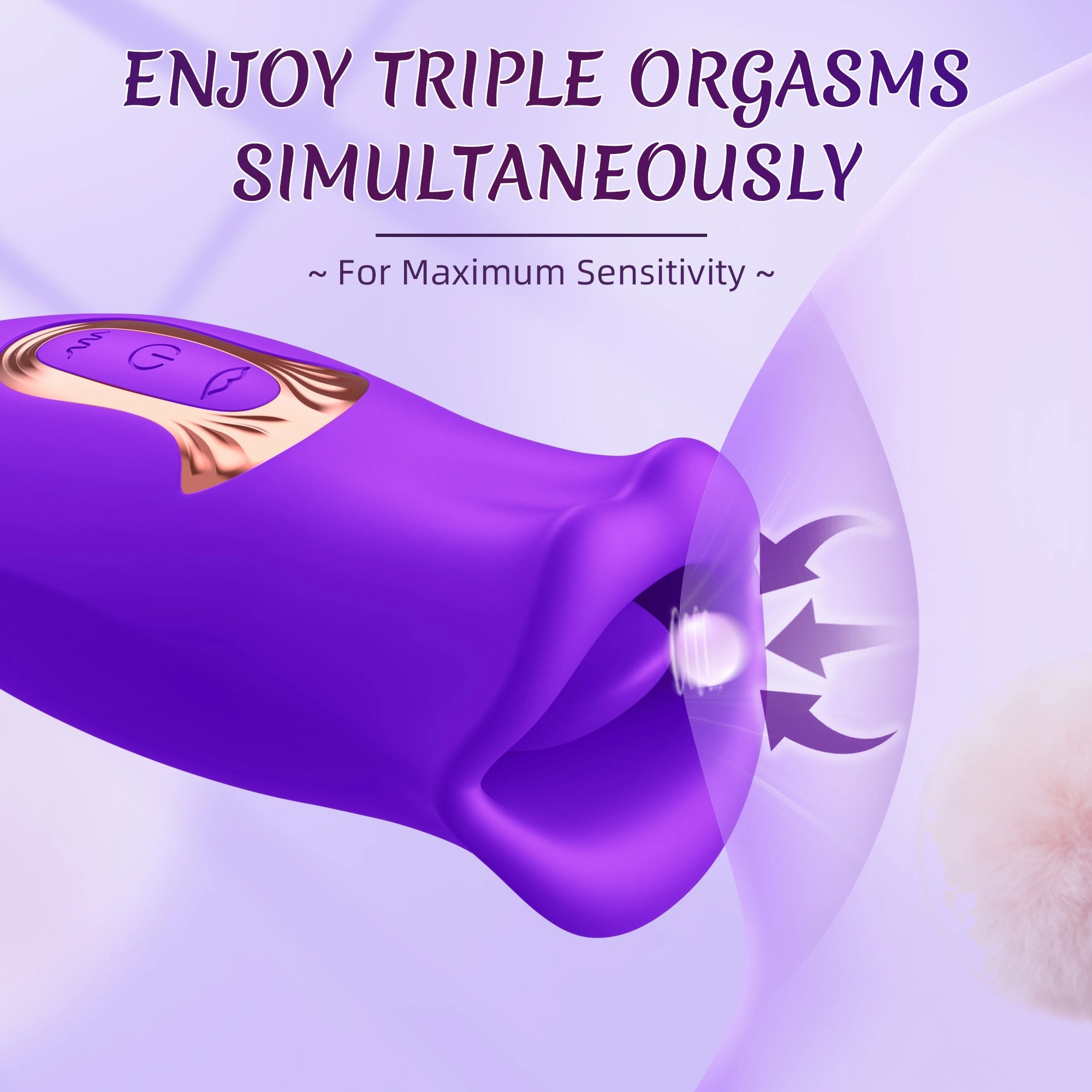 KERERO Adult Sex Toys Vibrator for Women with 10 Vibration Modes and 10 French Kissing Modes