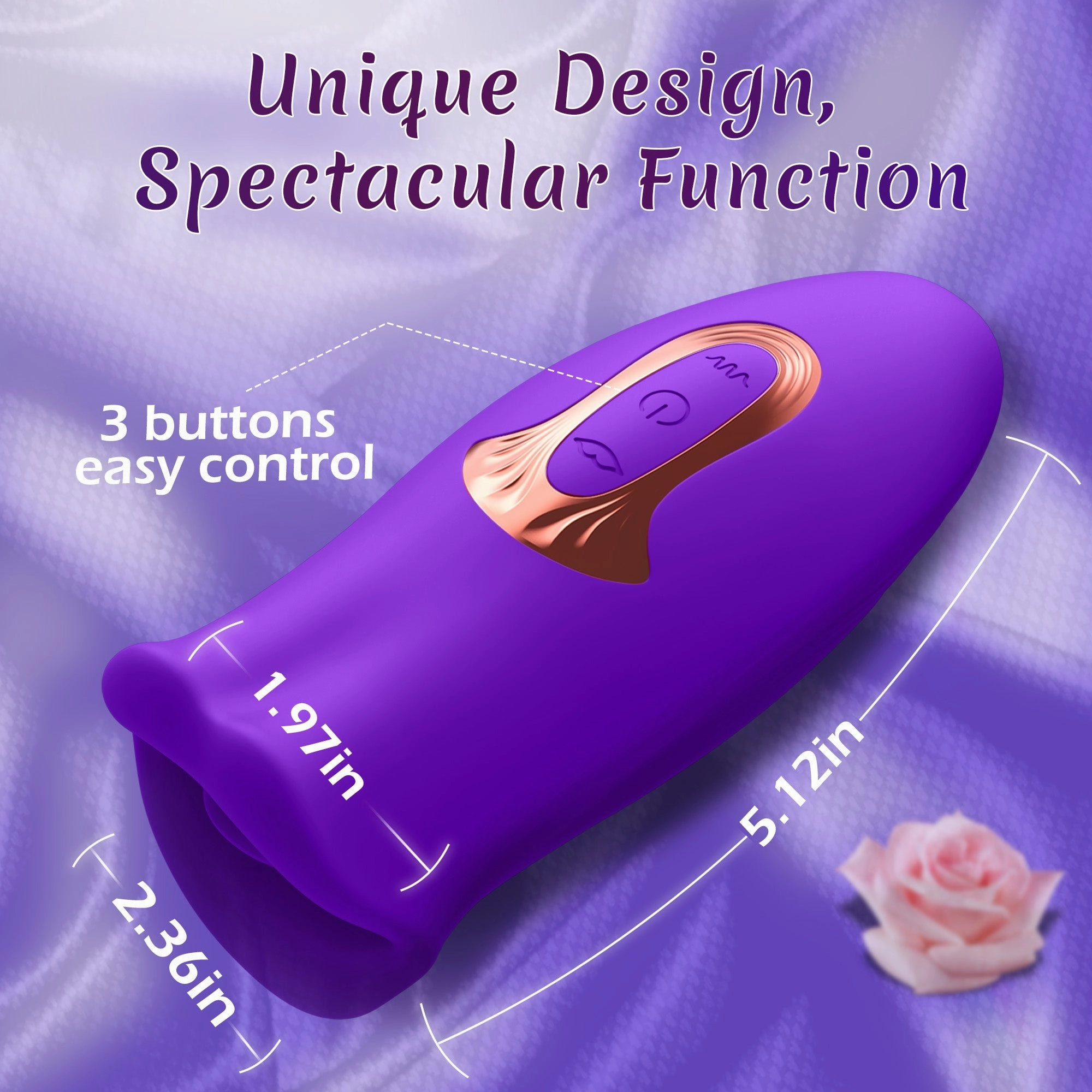 KERERO Adult Sex Toys Vibrator for Women with 10 Vibration Modes and 10 French Kissing Modes