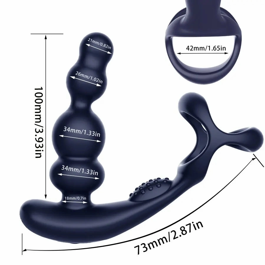 KERERO Anal Toys with 10 Vibrating & 3 Rotation Settings