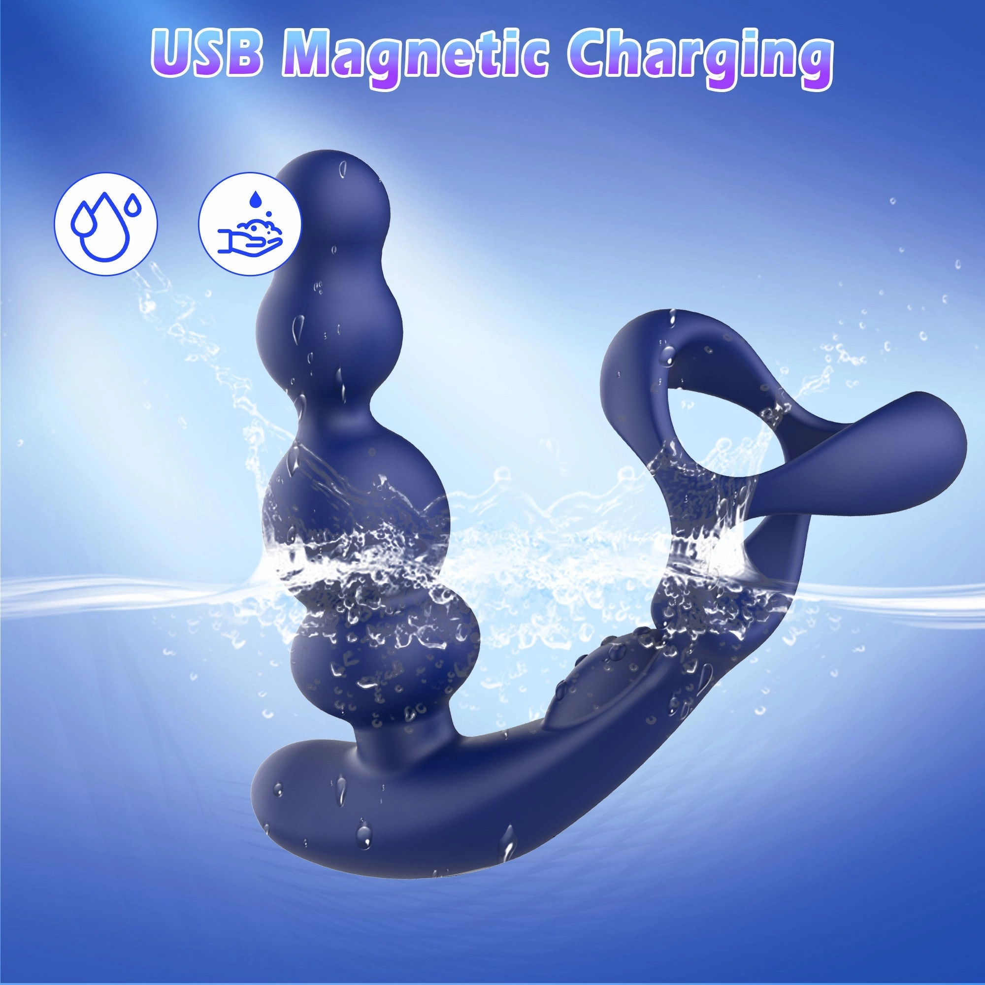 KERERO Anal Toys with 10 Vibrating & 3 Rotation Settings