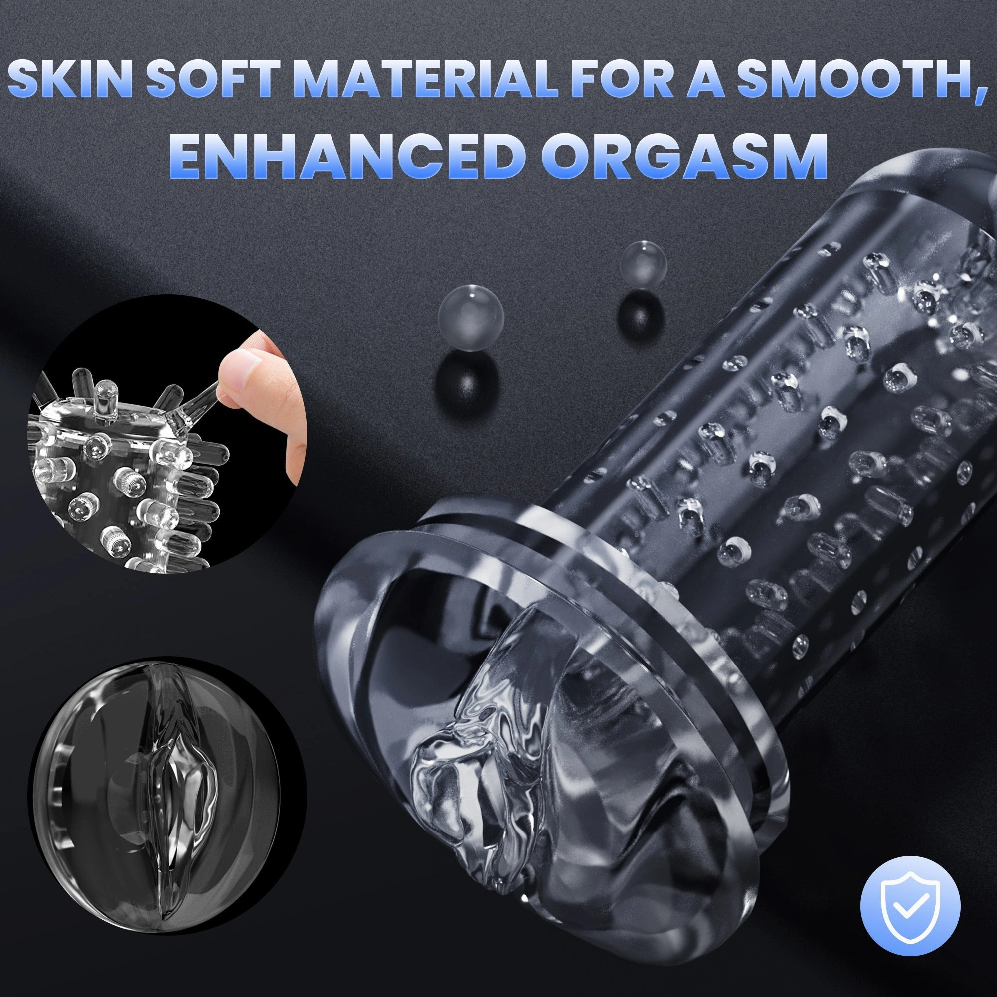KERERO Male Masturbators Sex Toys for Men with 10 Thrusting & Vibrating Modes