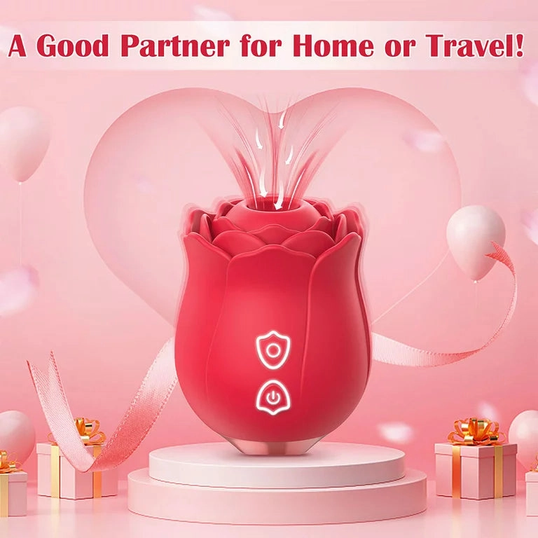 KERERO Rose Toy with 9 Tapping Modes, Waterproof Sex Toys for Women