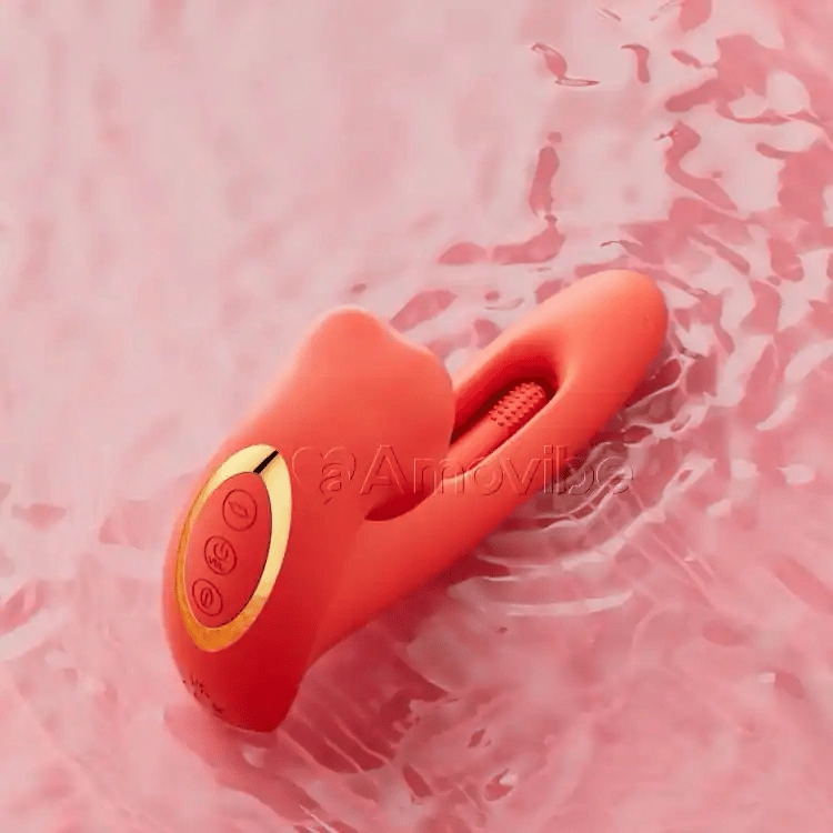 Kissing Sensation Vibrator with Flapping Motion, Targeted G-Spot Vibration