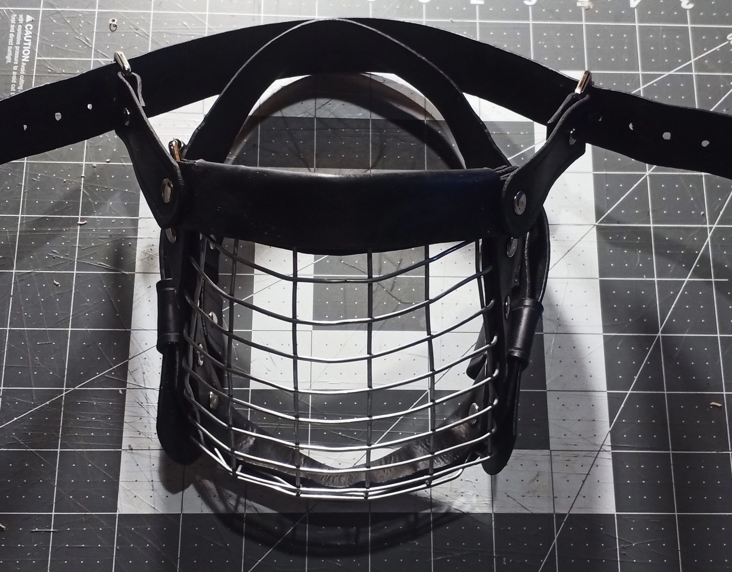 Leather Muzzle - Human Mask - Small and Medium Sizes Available
