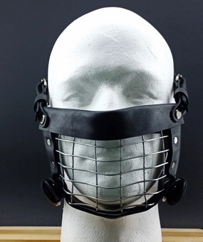Leather Muzzle - Human Mask - Small and Medium Sizes Available