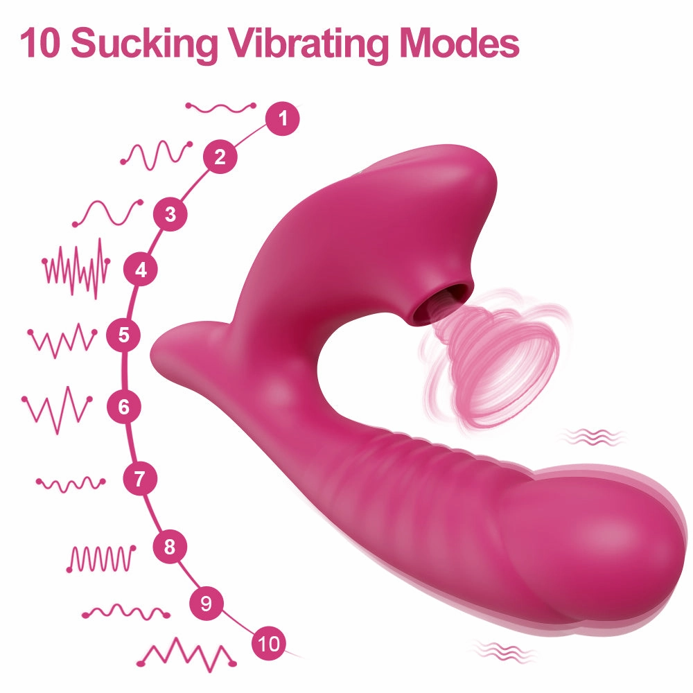Leopard - Vagina Sucking Vibrator 10 Speed Vibrating Oral Sex Suction Clitoris Stimulation Vibrators