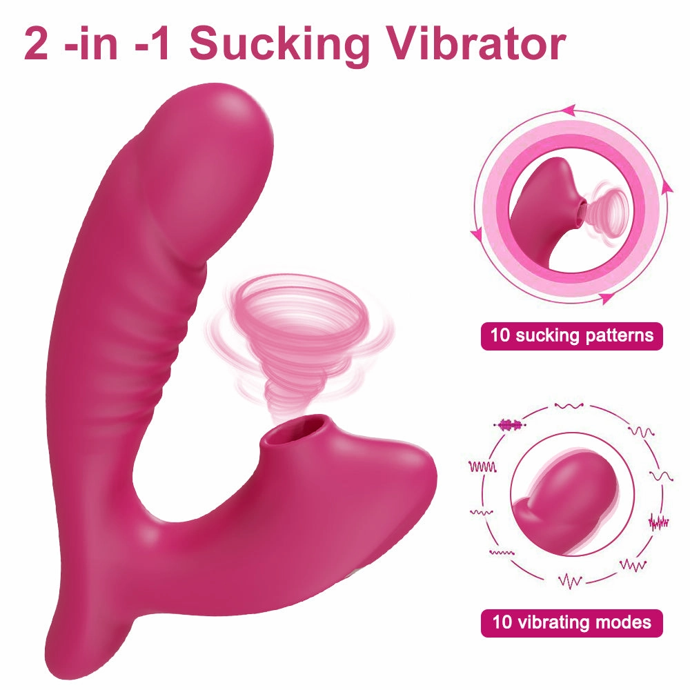 Leopard - Vagina Sucking Vibrator 10 Speed Vibrating Oral Sex Suction Clitoris Stimulation Vibrators