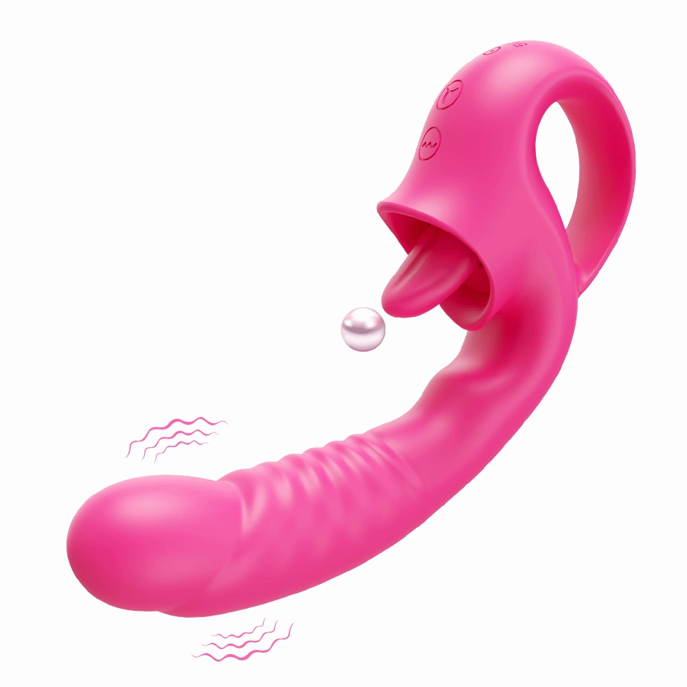 Lippe-20 Modes Tongue Licking G Spot Vibrator And Swing Nipple Clitoris Dildo