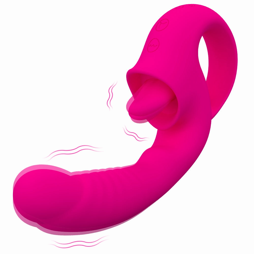 Lippe-20 Modes Tongue Licking G Spot Vibrator And Swing Nipple Clitoris Dildo