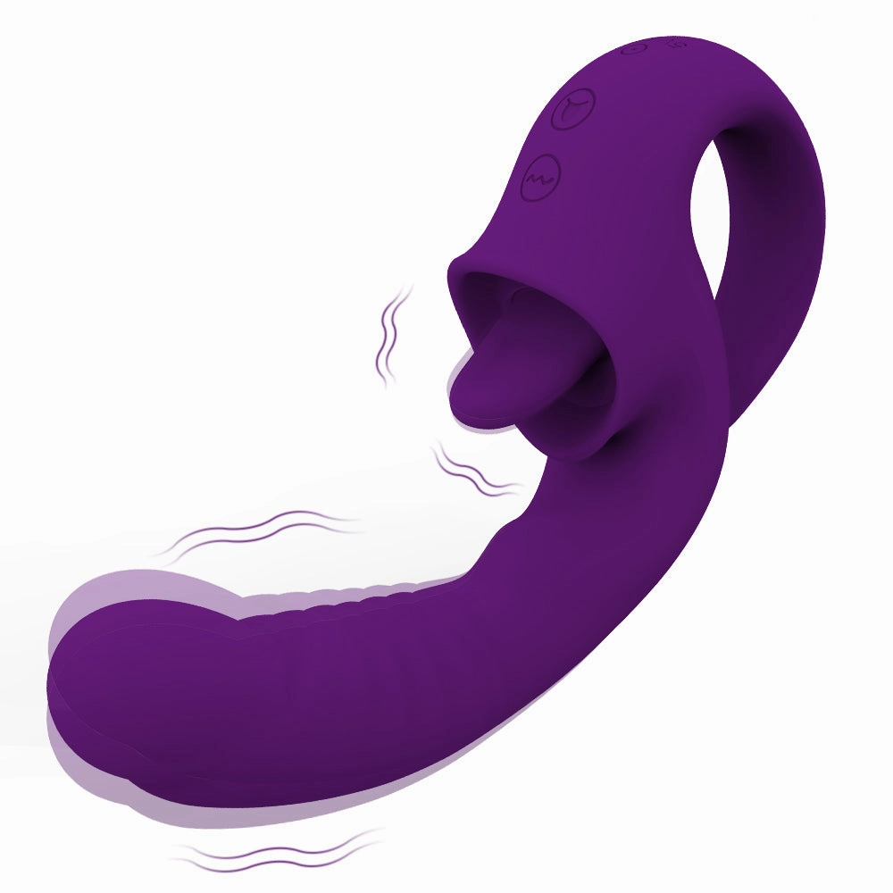 Lippe-20 Modes Tongue Licking G Spot Vibrator And Swing Nipple Clitoris Dildo