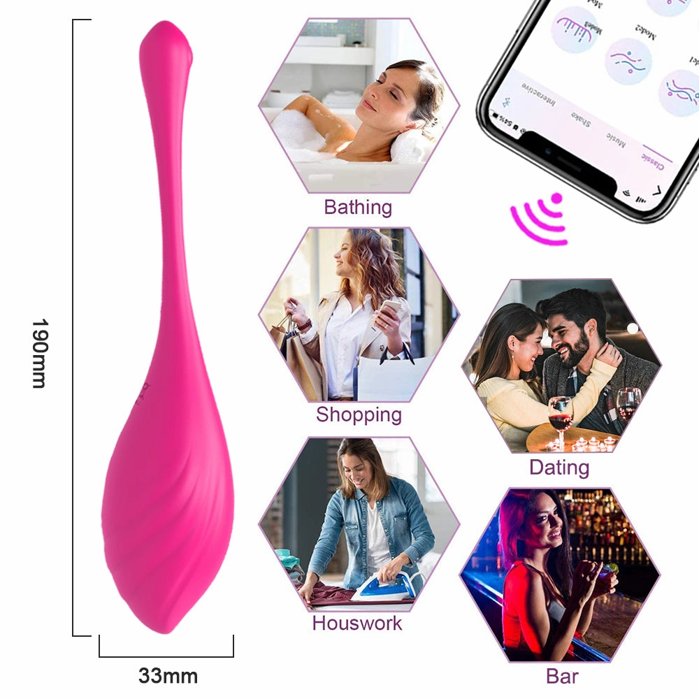 Long Distance Egg Vibrator Remote Control & App Control - W3